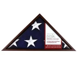 Flash Sale ❤️ Mahogany Memorial Flag Case by Studio Décor® by Studio Decor 🌟