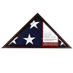 Cheapest 🧨 Oak Memorial Flag Case by Studio Décor® by Studio Decor ⌛ -Studio Decor shop 10032856 r 4