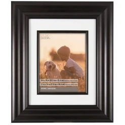 Promo ⭐ Bronze Wide Scoop Frame, 11" x 14" With 8" x 10" Mat, Home Collection By Studio Décor® by Studio Decor 🤩