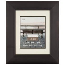 Buy 🌟 12 Pack: Black 8" x 10" Scoop Frame With Mat, Home Collection by Studio Décor® by Studio Decor 😀
