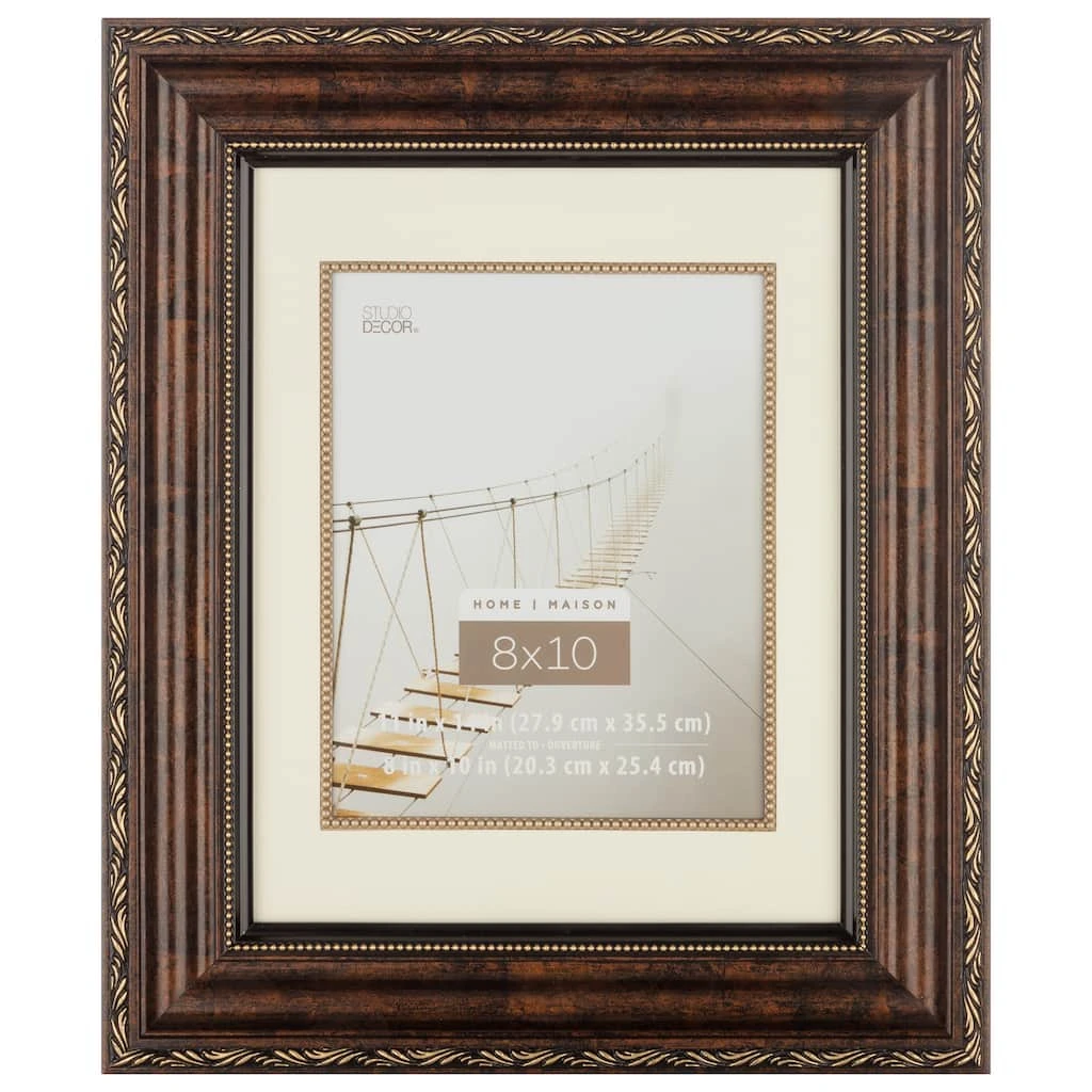 Wholesale 🥰 Bronze Ornate 8" x 10" Frame with Mat, Home Collection by Studio Décor® by Studio Decor ✨ 1 Wholesale 🥰 Bronze Ornate 8" x 10" Frame with Mat, Home Collection by Studio Décor® by Studio Decor ✨