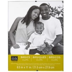 Buy ✨ 12 Pack: Clear 8.5" x 11" Clip Frame, Basics by Studio Décor® by Studio Decor ⌛