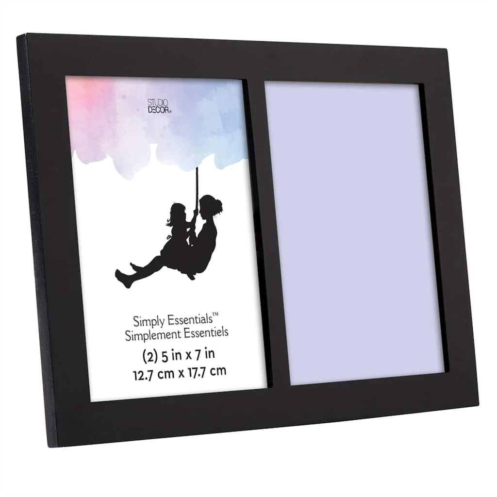 Deals ❤️ 12 Pack: 2 Opening Black 5" x 7" Frame, Simply Essentials™ by Studio Décor® by Studio Decor ✔️ 2 Deals ❤️ 12 Pack: 2 Opening Black 5" x 7" Frame, Simply Essentials™ by Studio Décor® by Studio Decor ✔️ - Image 2