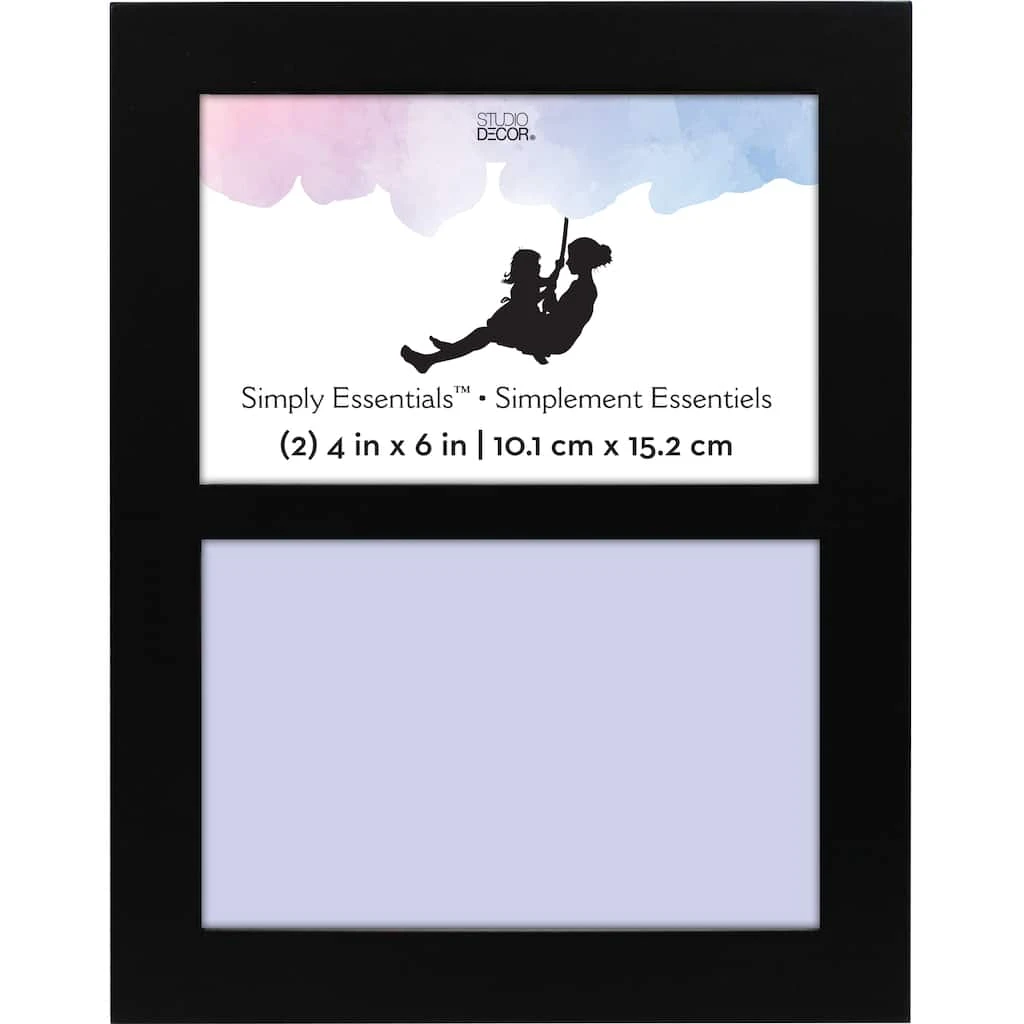Budget ✔️ 2 Opening Black 4" x 6" Collage Frame, Simply Essentials™ by Studio Décor® by Studio Decor ⭐ 1 Budget ✔️ 2 Opening Black 4" x 6" Collage Frame, Simply Essentials™ by Studio Décor® by Studio Decor ⭐
