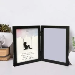 Coupon 🎉 12 Pack: 2 Opening Black 5" x 7" Hinged Frame, Simply Essentials™ by Studio Décor® by Studio Decor ✨ -Studio Decor shop 10138366 5