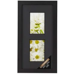 Wholesale βοΈ Black 2-Opening Gallery Frame with Black Double Mat by Studio Décor® by Studio Decor π