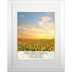 Brand new 😍 2 White Frames With Mat, 11" x 14", Lifestyles By Studio Décor® by Studio Decor ⭐
