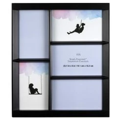 Best Sale 🎁 5 Opening Black 4" x 6" Collage Frame, Simply Essentials™ by Studio Décor® by Studio Decor 🥰