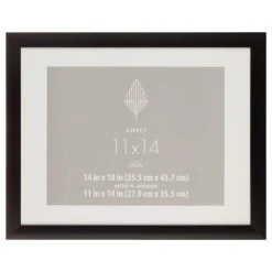Budget ❤️ Black Frame with Mat, Aspect by Studio Décor® by Studio Decor ⌛