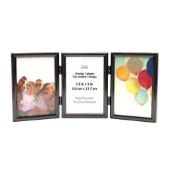 Deals ❤️ 12 Pack: Black Hinged Metal Frame, 3.5" x 5", Simply Essentials™ By Studio Décor® by Studio Decor 😍