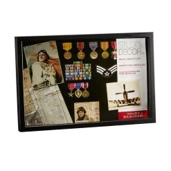 Outlet ✨ Black Medal Shadow Box by Studio Décor®, 14" x 22" by Studio Decor 🤩