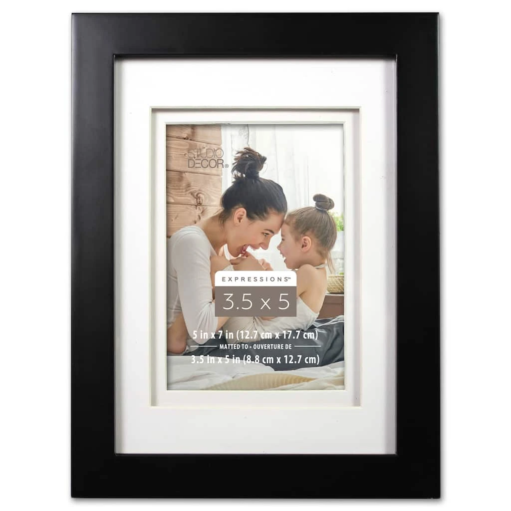 Flash Sale π 12 Pack: Black 3.5" x 5" Frame with Double Mat, Expressions™ by Studio Décor® by Studio Decor π 1 Flash Sale π 12 Pack: Black 3.5" x 5" Frame with Double Mat, Expressions™ by Studio Décor® by Studio Decor π