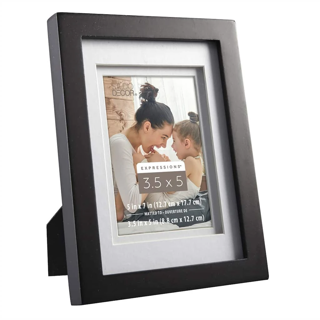 Flash Sale π 12 Pack: Black 3.5" x 5" Frame with Double Mat, Expressions™ by Studio Décor® by Studio Decor π 3 Flash Sale π 12 Pack: Black 3.5" x 5" Frame with Double Mat, Expressions™ by Studio Décor® by Studio Decor π - Image 3