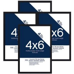 Buy 🔔 4-Pack Black Multipurpose Frames, 4" x 6", Basics By Studio Décor® by Studio Decor ✨