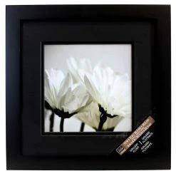 Best Pirce 👏 Black Square Gallery Wall Frame with Black Double Mat by Studio Décor® by Studio Decor ✔️