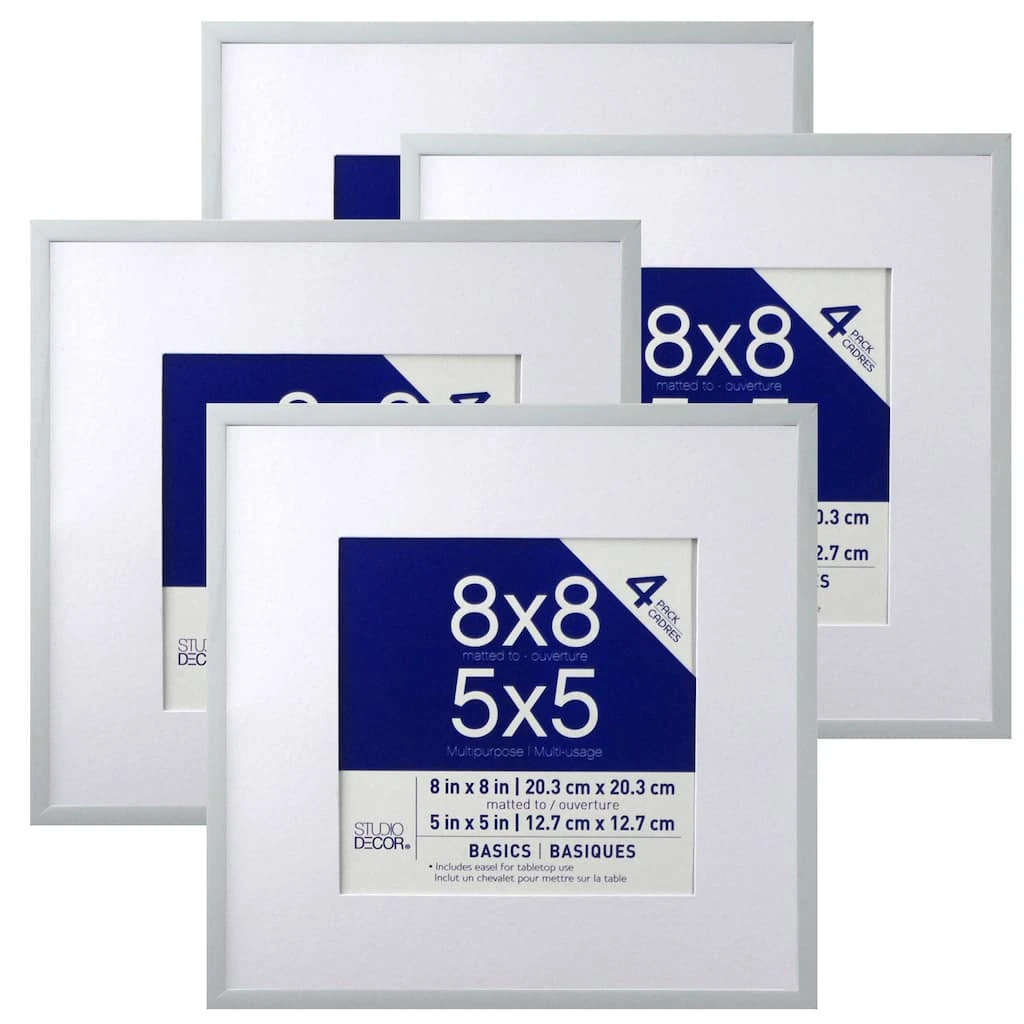 Top 10 💯 Basics Multipurpose Wall Frames By Studio Décor® 4-Pack, 5" x 5" by Studio Decor ❤️ 1 Top 10 💯 Basics Multipurpose Wall Frames By Studio Décor® 4-Pack, 5" x 5" by Studio Decor ❤️