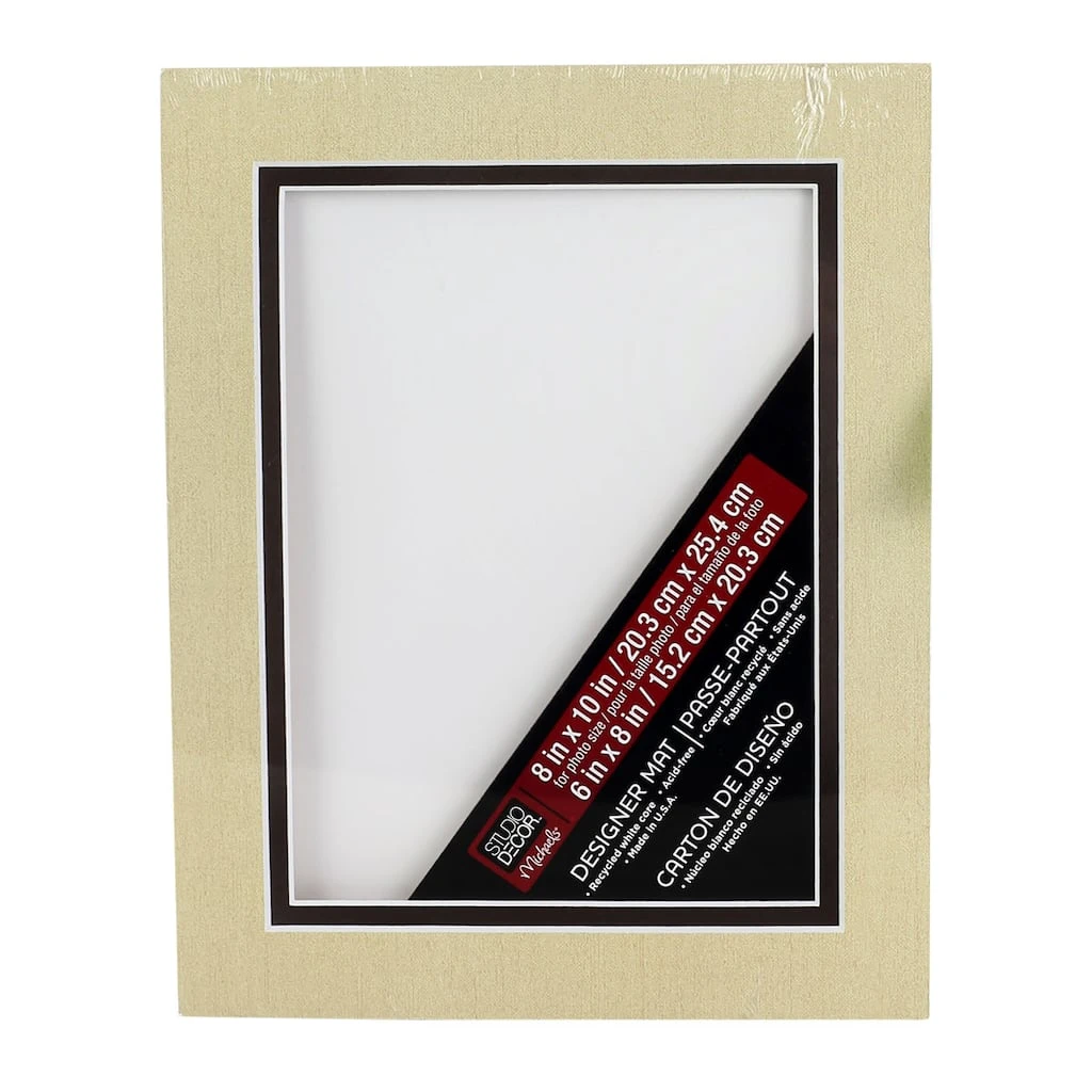 Deals π 8" x 10" Double Mat By Studio Décor®, 6" x 8" Opening by Studio Decor β€οΈ 1 Deals π 8" x 10" Double Mat By Studio Décor®, 6" x 8" Opening by Studio Decor β€οΈ