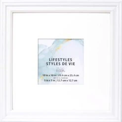 Hot Sale 🛒 White Square Frame With Mat, Lifestyles™ by Studio Décor® by Studio Decor 😀 -Studio Decor shop 10315702 1 1