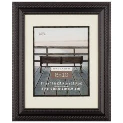 Coupon ✨ 8 Pack: Black Rope 8" x 10" Frame with Mat, Home Collection by Studio Décor® by Studio Decor 🧨
