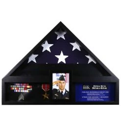 Budget 😍 Deluxe Flag Case with Photo Display by Studio Décor® by Studio Decor 💯