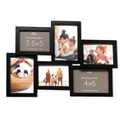 Buy β€οΈ 6 Opening Black Collage Frame, Expressions™ by Studio Décor® by Studio Decor βοΈ