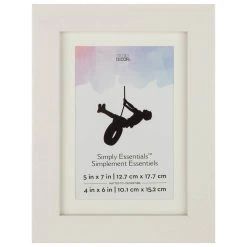 Cheap 🔥 White 4" x 6" Frame with Mat, Simply Essentials™ by Studio Décor® by Studio Decor ❤️