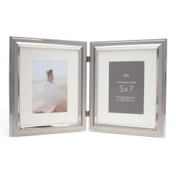 Best reviews of 💯 12 Pack: 2 Opening Silver 5" x 7" Hinged Frame with Mat, Expressions™ by Studio Décor® by Studio Decor ✔️