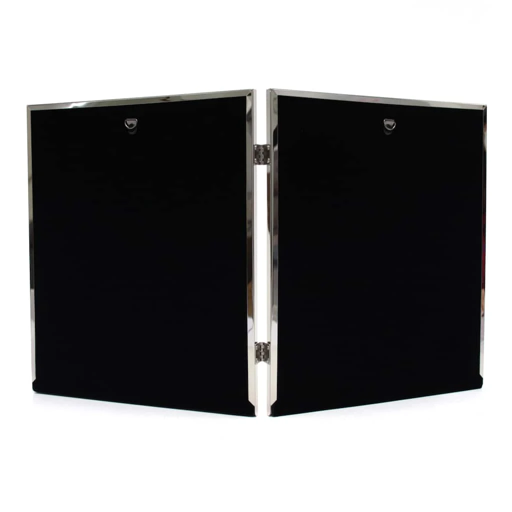 Discount β 2 Opening Silver Hinged 5" x 7" Frame with Mat, Expressions™ by Studio Décor® by Studio Decor π 4 Discount β 2 Opening Silver Hinged 5" x 7" Frame with Mat, Expressions™ by Studio Décor® by Studio Decor π - Image 4