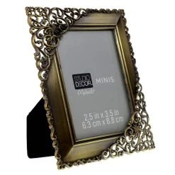 Brand new β¨ 24 Pack: Antique Bronze Ornate 2.5" x 3.5" Mini Frame by Studio Décor® by Studio Decor β