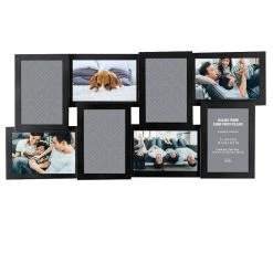Coupon 👏 8 Opening Black 4" x 6" Collage Frame by Studio Décor® by Studio Decor 🛒