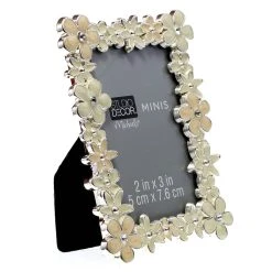 Cheapest 👍 24 Pack: White Enameled Floral 2" x 3" Mini Frame by Studio Décor® by Studio Decor ⭐