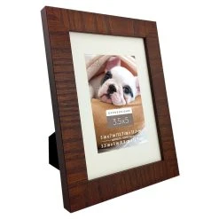 New ❤️ Espresso Rustic 3.5" x 5" Frame with Mat, Expressions™ by Studio Décor® by Studio Decor 🤩 -Studio Decor shop 10477369 5