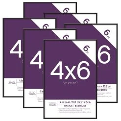 Top 10 π 6 Pack Black 4" x 6" Frames, Basics by Studio Décor® by Studio Decor π