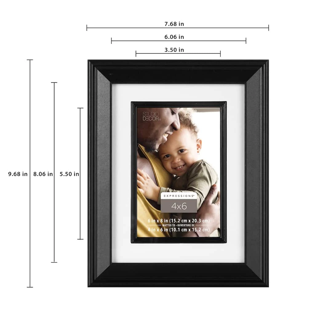 Cheapest ⌛ Black 4" x 6" Frame with Fillet, Expressions™ by Studio Décor® by Studio Decor ✨ 4 Cheapest ⌛ Black 4" x 6" Frame with Fillet, Expressions™ by Studio Décor® by Studio Decor ✨ - Image 4