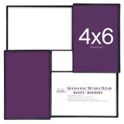 Brand new π 4 Opening Black 4" x 6" Collage Frame, Basics by Studio Décor® by Studio Decor β¨