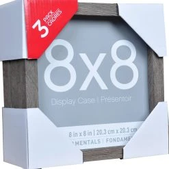 Buy 👍 12 Packs: 3 ct. (36 total) Gray 8" x 8" Shadow Boxes, Fundamentals by Studio Décor® by Studio Decor ❤️