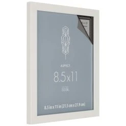 Promo 🎁 White Narrow 8.5" x 11" Frame, Aspect by Studio Décor® by Studio Decor 🎉 -Studio Decor shop 10504969 3
