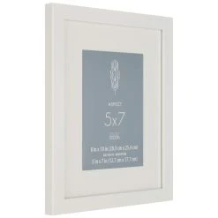 Brand new ⭐ White Narrow Frame With Mat, Aspect By Studio Décor® by Studio Decor ⭐ -Studio Decor shop 10504971 3