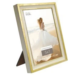 Coupon 👏 Cream & Gold Leaf 5" x 7" Frame, Expressions™ by Studio Décor® by Studio Decor 🎁 -Studio Decor shop 10505610 6