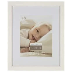 Cheapest 🎁 White Wooden 11" x 14" Frame with Mat, Home by Studio Décor® by Studio Decor ✨