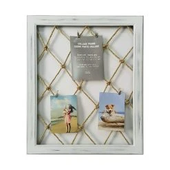 Wholesale 🎉 6 Pack: White with Net 22" x 18" Collage Clip Frame by Studio Décor® by Studio Decor 🧨