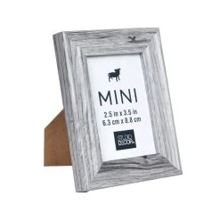 Outlet ✨ 24 Pack: Gray Wood Grain 2.5" x 3.5" Mini Frame by Studio Décor® by Studio Decor ✔️