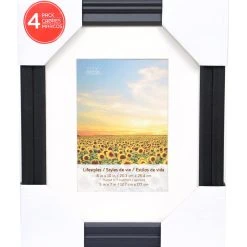 Best deal 👍 4 Pack Black 5" x 7" Frame with Mat, Lifestyles™ by Studio Décor® by Studio Decor 👏 -Studio Decor shop 10536721