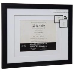 Coupon ❤️ Black Double Mat Document Frame By Studio Décor® by Studio Decor 👏 -Studio Decor shop 10545857 3