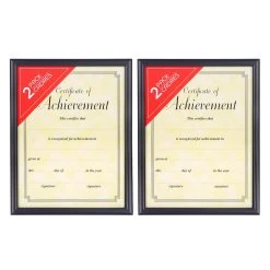 Best Sale ✔️ 2-Pack Black Document Frame, 8.5" x 11" By Studio Décor® by Studio Decor ⌛