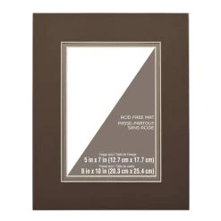 Outlet ❤️ 8" x 10" Double Mat By Studio Décor®, 5" x 7" Opening by Studio Decor 🔔 -Studio Decor shop 10546564