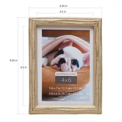 Flash Sale ❤️ 12 Pack: Gilded Faux Wood 4" x 6" Frame with Mat, Expressions™ by Studio Décor® by Studio Decor ✨ -Studio Decor shop 10546800 9 1