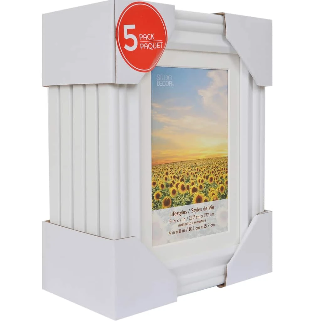 Deals π― White 4" x 6" Frame with Mat Lifestyles by Studio Decor®, 5 Pack π₯ 2 Deals π― White 4" x 6" Frame with Mat Lifestyles by Studio Decor®, 5 Pack π₯ - Image 2