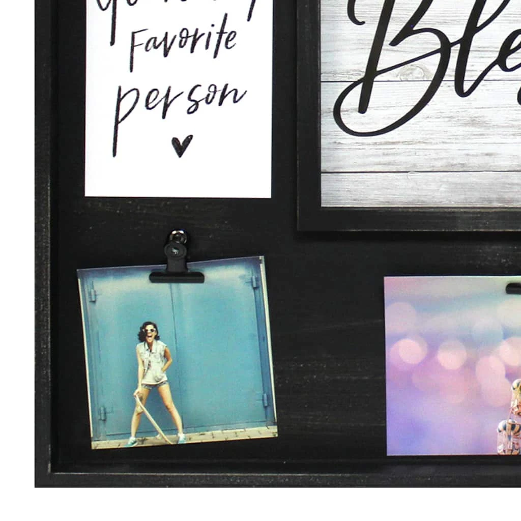 Best Pirce π 9 Opening Black Rustic Collage Frame with Clips by Studio Décor® by Studio Decor β€οΈ 2 Best Pirce π 9 Opening Black Rustic Collage Frame with Clips by Studio Décor® by Studio Decor β€οΈ - Image 2
