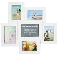 Promo ✔️ 6 Pack: 6 Opening White Collage Frame by Studio Décor® by Studio Decor 👏